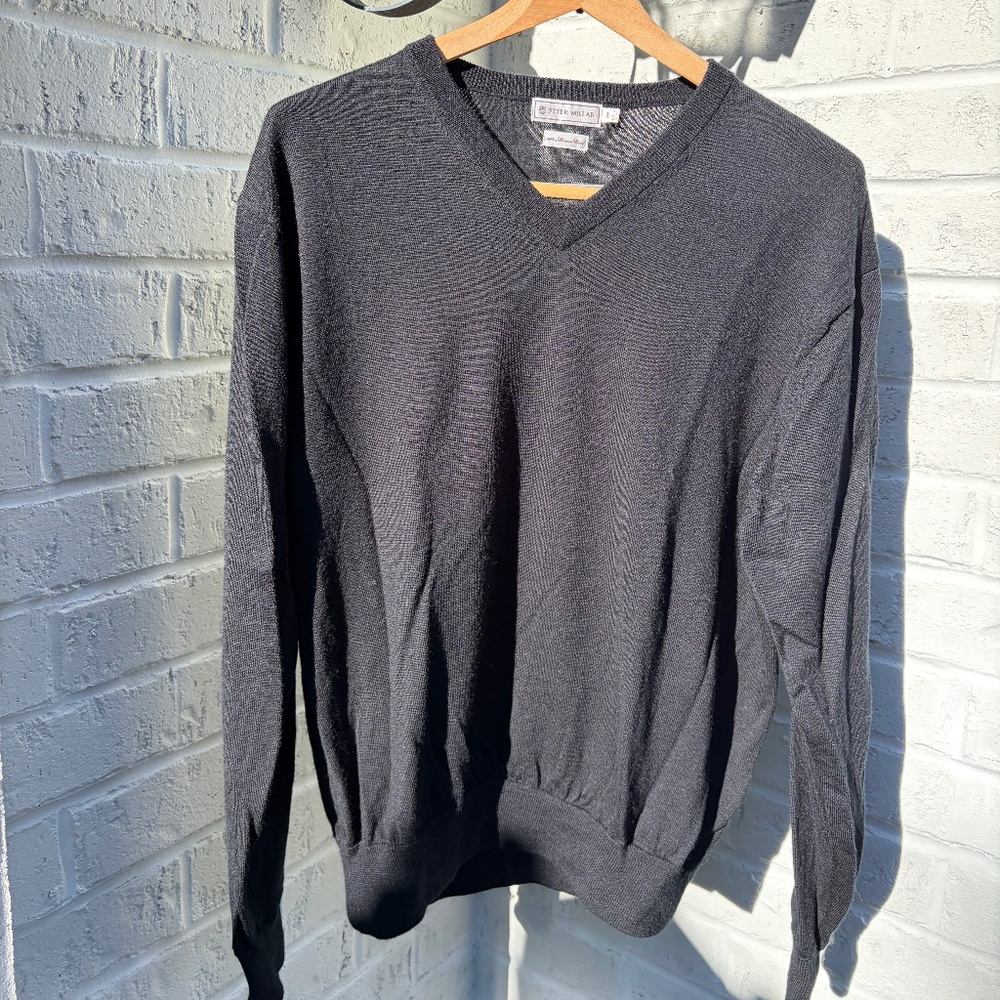 Peter Millar sweater v-neck Large Black